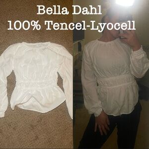 Bella Dahl Cream Tencel-Lyocell Blouse